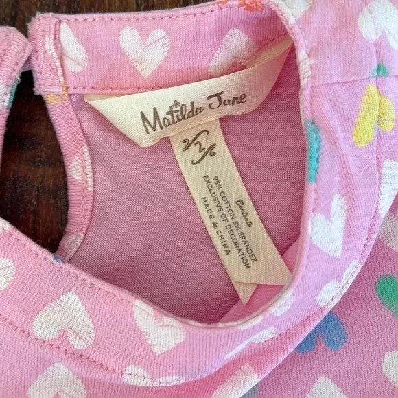 Matilda Jane Dream Chasers Paper Hearts Dress Size 2 - Picture 3 of 6